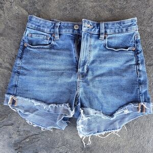 American Eagle Outfitters Women's Stretch Denim Mom Jean Shorts Size 4
